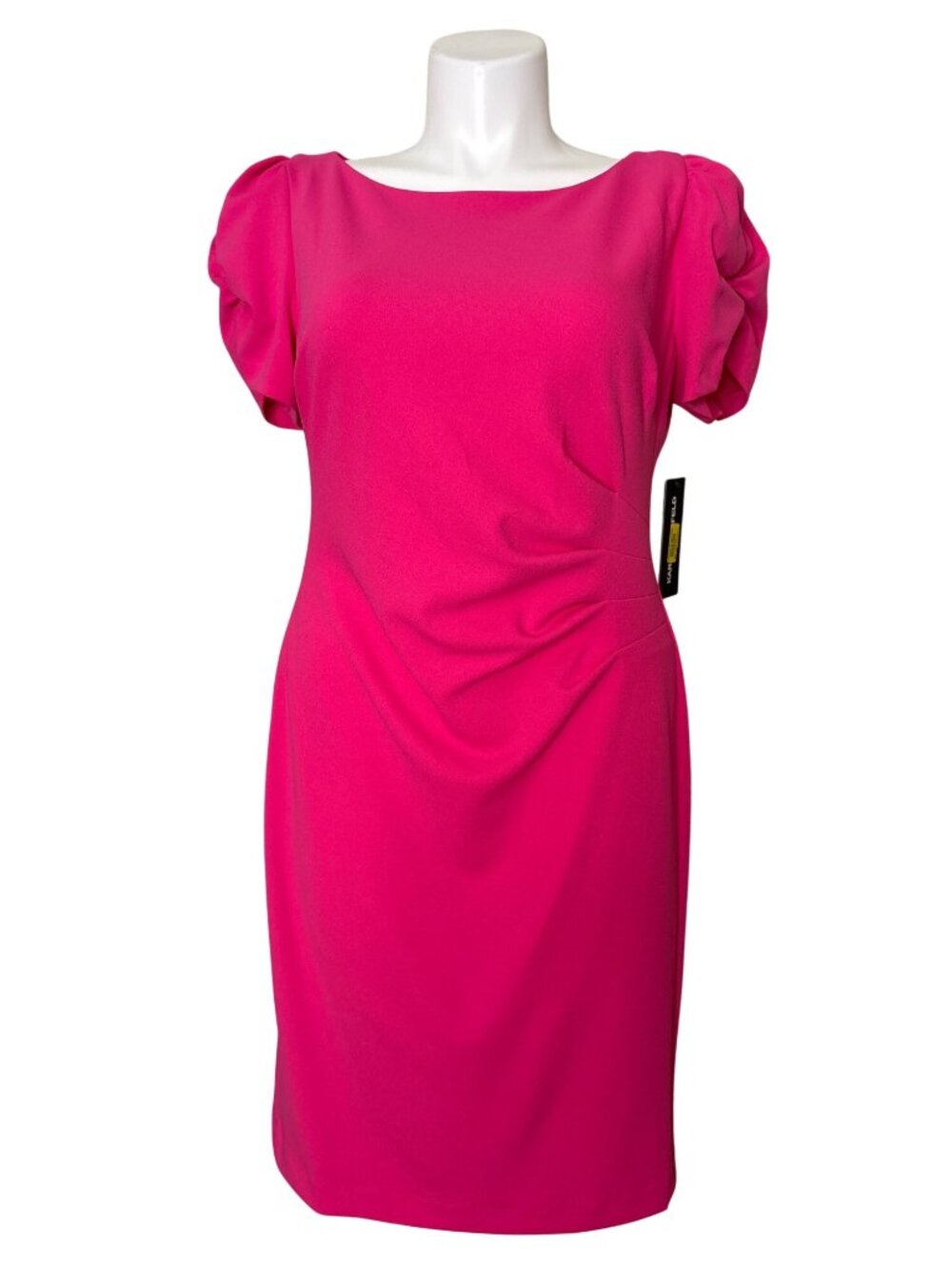 Karl Lagerfeld Paris NTW $128 Women's Pink Pleated-Waist Sheath Dress, Size 14